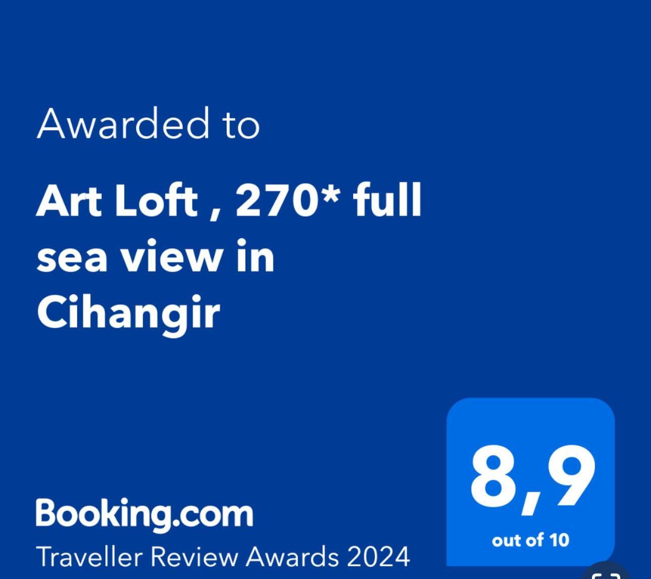 Art Loft , 270* Full Sea View In Cihangir Istambul Exterior foto